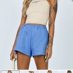 Princess Polly Florida Shorts Blue